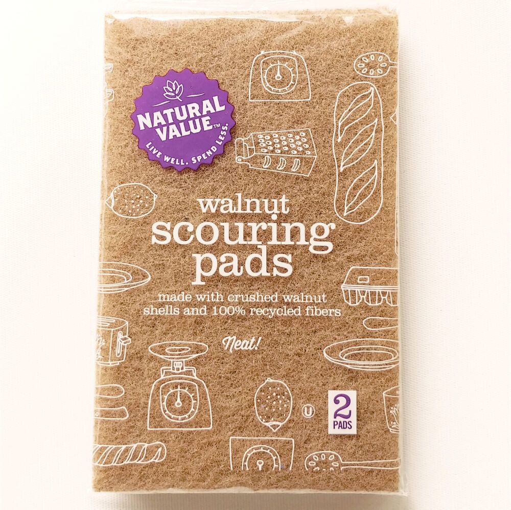 Natural Value Walnut Scouring Pad