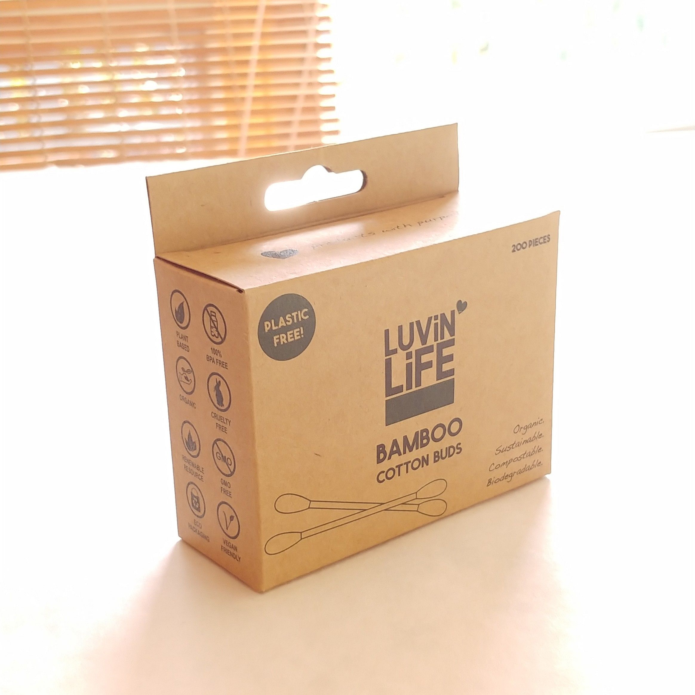 Biodegradable cotton buds