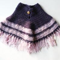 Purple and Pink Baby/Toddler Poncho or Adult Neck Warmer