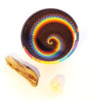 Telephone Wire Bowls -Spiral Rainbow