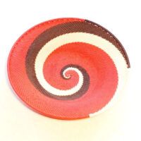Telephone Wire Bowls -Red Spiral
