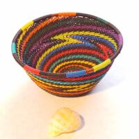 Telephone Wire Bowl - Dark Rainbow