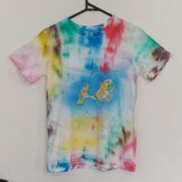 Naturally Dyed With Plants/Eco Ink- Rainbow Candy Whale - Organic Cotton (GOTS) -11-12 year old (146-152)