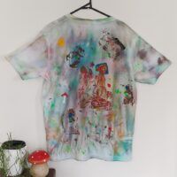 Naturally Dyed With Plants/Eco Ink-Shaman From Another Dimention - Organic Cotton (GOTS) -XL Mens