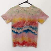 Naturally Dyed With Plants/Eco Ink-Fruitand flowers - Organic Cotton (GOTS) -9-10 year  Kids