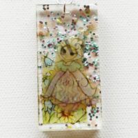 Granny Bug Bio Epoxy Resin Pendant