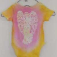 Naturally Dyed With Plants/Eco Ink-  Wings of love -Kids 3-6 months- Organic Cotton (GOTS) -