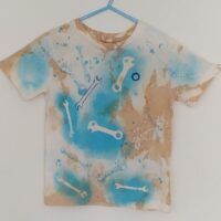 Naturally Dyed With Plants/Eco Ink-  Tools -Kids 3-4 year old -98-104- Organic Cotton (GOTS) -