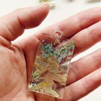Fiddle Pixie Bio Epoxy Resin Pendant