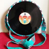 Upcycled Vinyl Record Satchel Bag