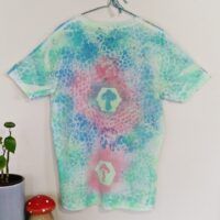 Naturally Dyed With Plants/Eco Ink-  Screen Print from Weaving stencils - Organic Cotton (GOTS) -small mens