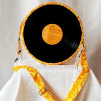 Upcycled Vinyl Record Satchel Bag