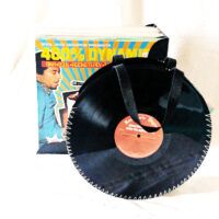 Upcycled Vinyl Record Clutch Bag