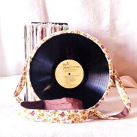 Upcycled Vinyl Record Satchel Bag