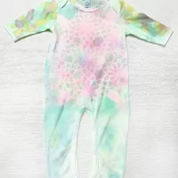 Eco Friendly Ink - Mushroom - Organic Cotton (GOTS) Baby Jumpsuit (3-6 months)