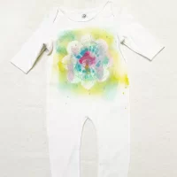 Eco Friendly Ink - Mushroom - Organic Cotton (GOTS) Baby Jumpsuit (6-12 months)