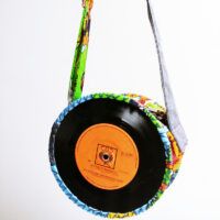Upcycled Vinyl Record Satchel Bag 7 Inch