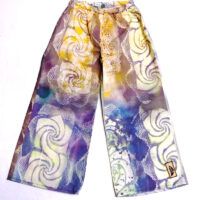 Hand Made GOTS Certified Organic Eco Print - Pants (6-7 years)