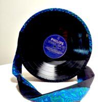 Upcycled Vinyl Record Satchel Bag