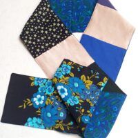 Colourful Paisley & Blue Scarf